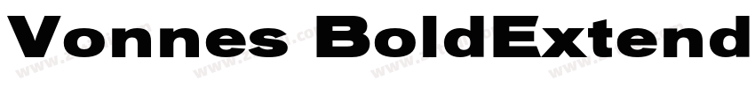 Vonnes BoldExtended字体转换